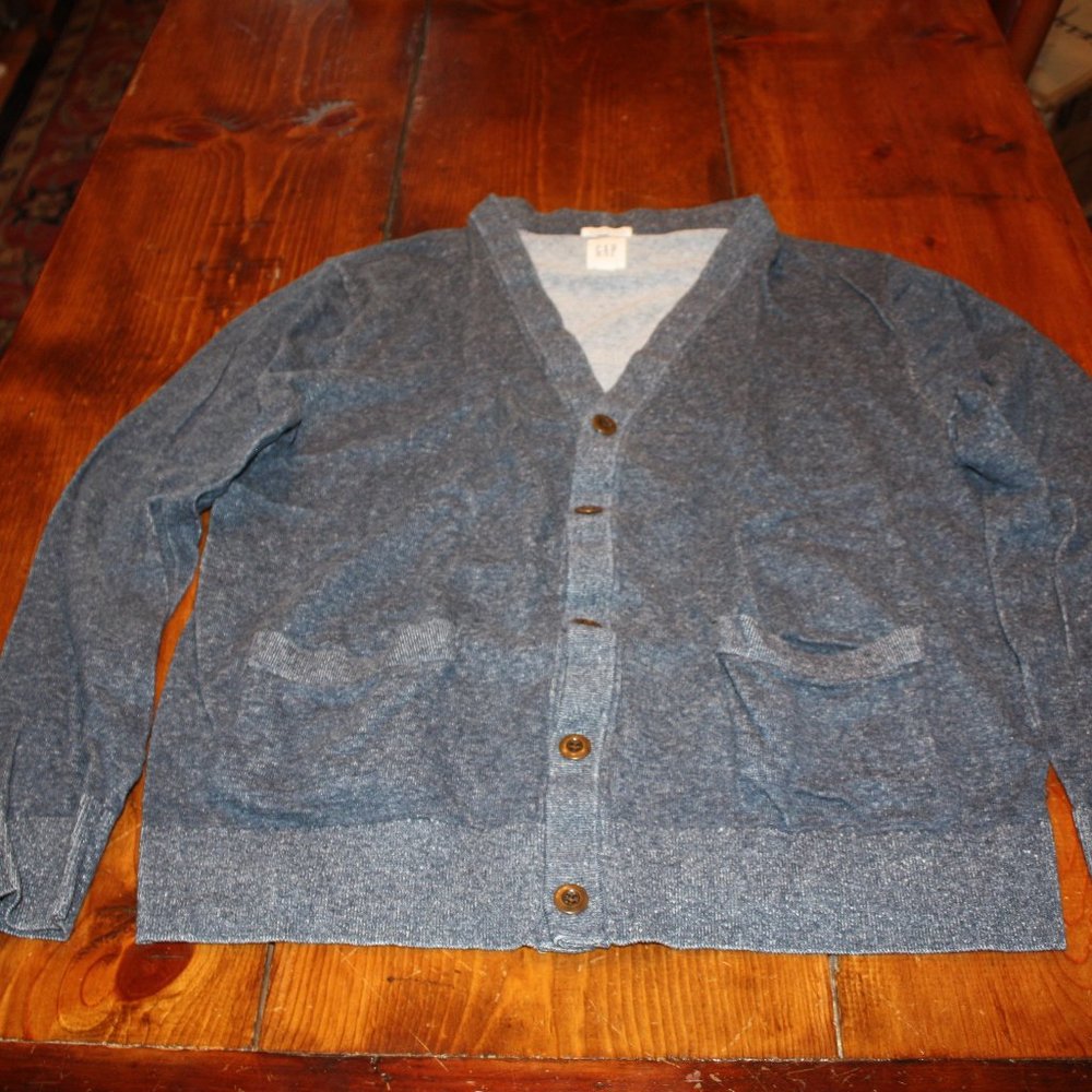 Gap Heather Blue Five Button Two Pocket Men's Car… - image 1